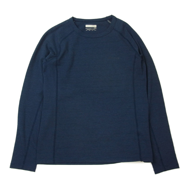 MARMOT マーモット TOWRJB62 W's Climb 3250 L/S Tee ウィメンズ クライム 3250 ロング スリーブ Tシャツ ネイビー系 M【中古】