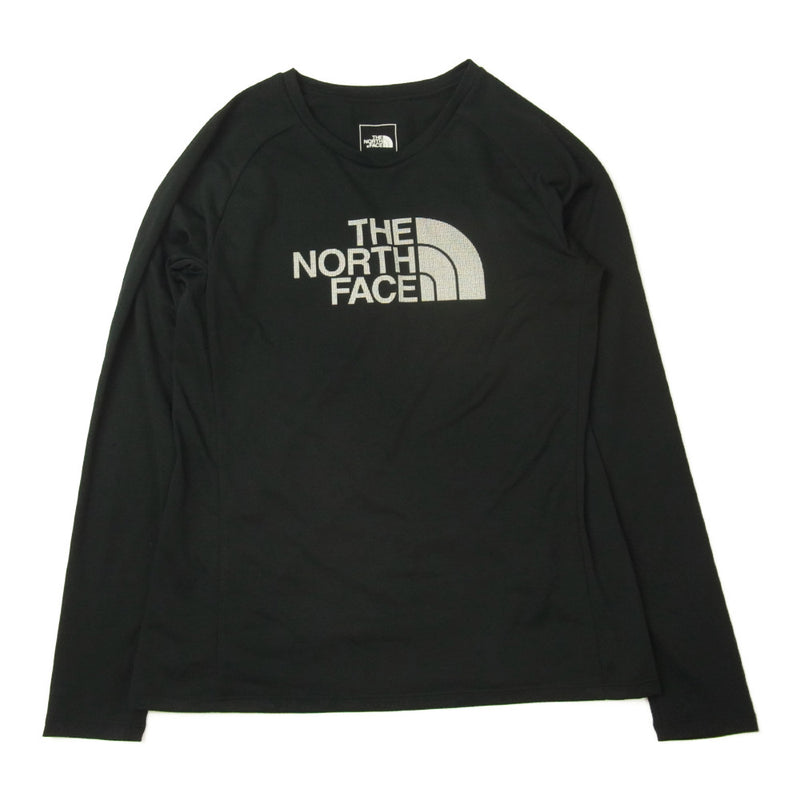 THE NORTH FACE ノースフェイス NTW12093  L/S GTD Logo Crew ロング スリーブ GTD ロゴ クルー長袖 Tシャツ ブラック系 M【美品】【中古】