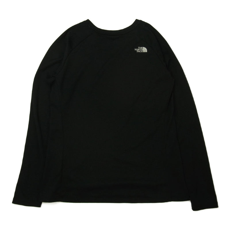 THE NORTH FACE ノースフェイス NTW12093  L/S GTD Logo Crew ロング スリーブ GTD ロゴ クルー長袖 Tシャツ ブラック系 M【美品】【中古】