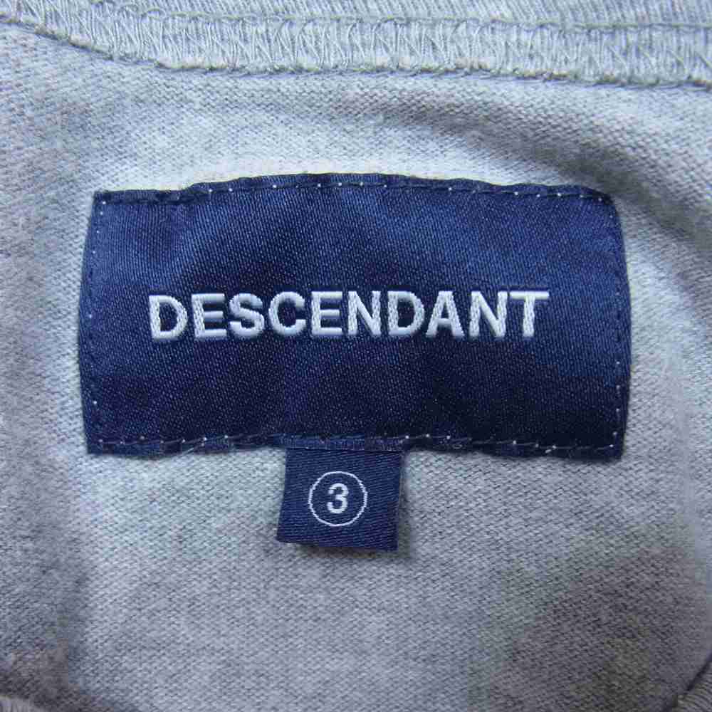 DESCENDANT ディセンダント Keep ROLLING キープローリング ポケット 長袖Tシャツ グレー系 3【中古】