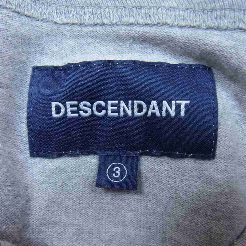 DESCENDANT ディセンダント Keep ROLLING キープローリング ポケット 長袖Tシャツ グレー系 3【中古】