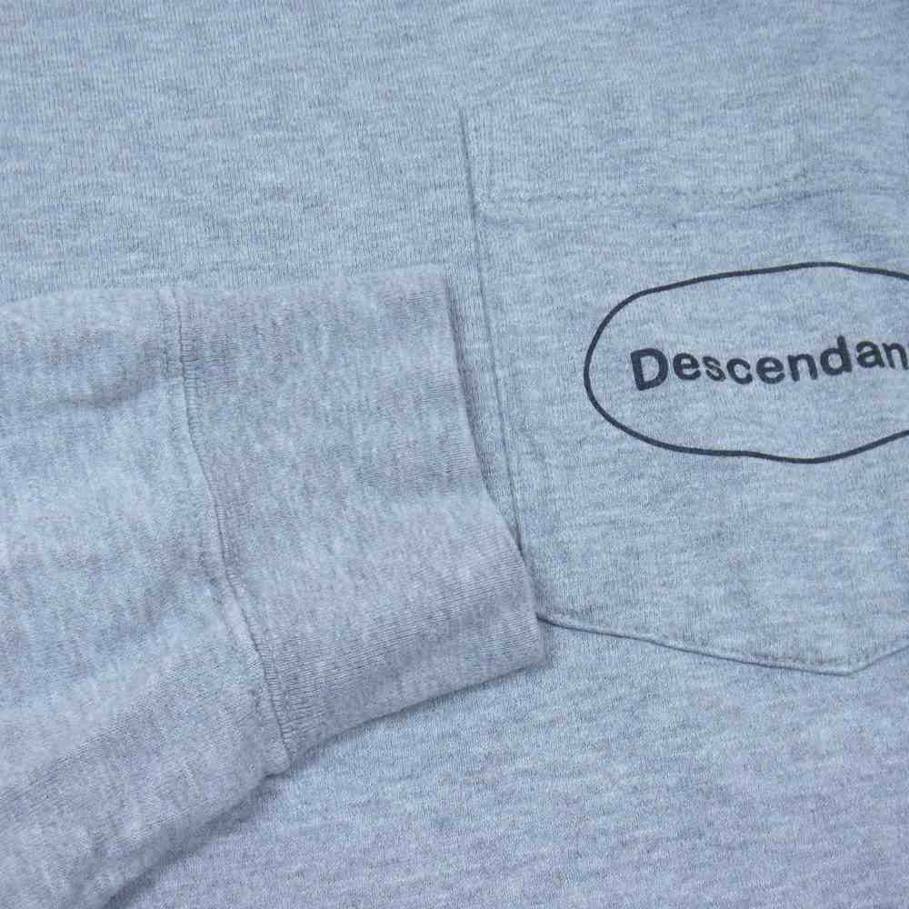 DESCENDANT ディセンダント Keep ROLLING キープローリング ポケット 長袖Tシャツ グレー系 3【中古】