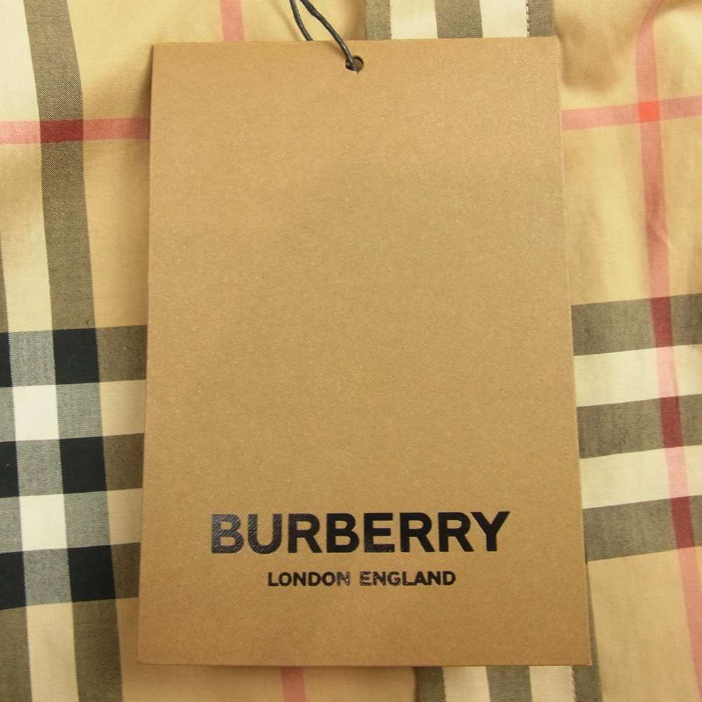 BURBERRY バーバリー 8020869 SHORTSLEEVE CHECK COTTONPOPLIN SHIRT ノバチェック 半袖 ポプリン シャツ ベージュ系 M【新古品】【未使用】【中古】