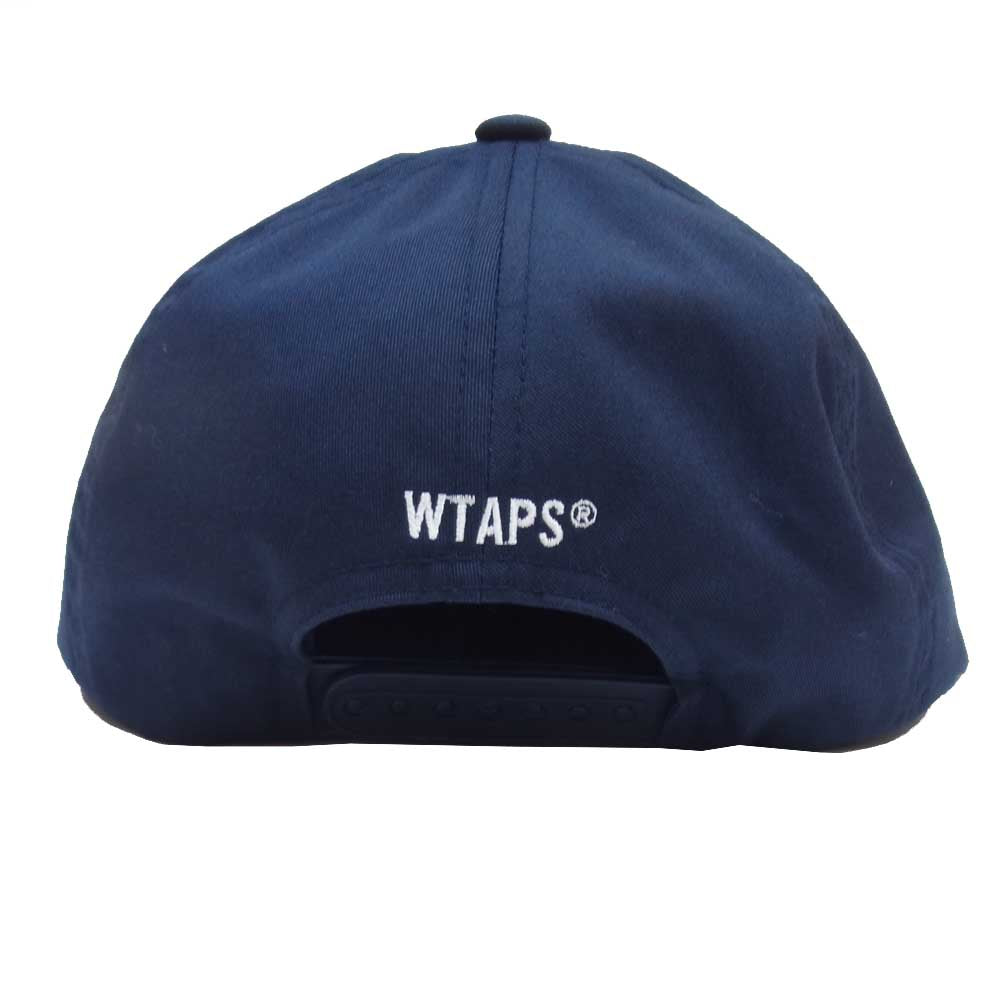WTAPS ダブルタップス 20SS 201HCDT-HT12 MILITIA 02 CAP COPO TWILL ロゴ 刺繍 キャップ ネイビー系【中古】