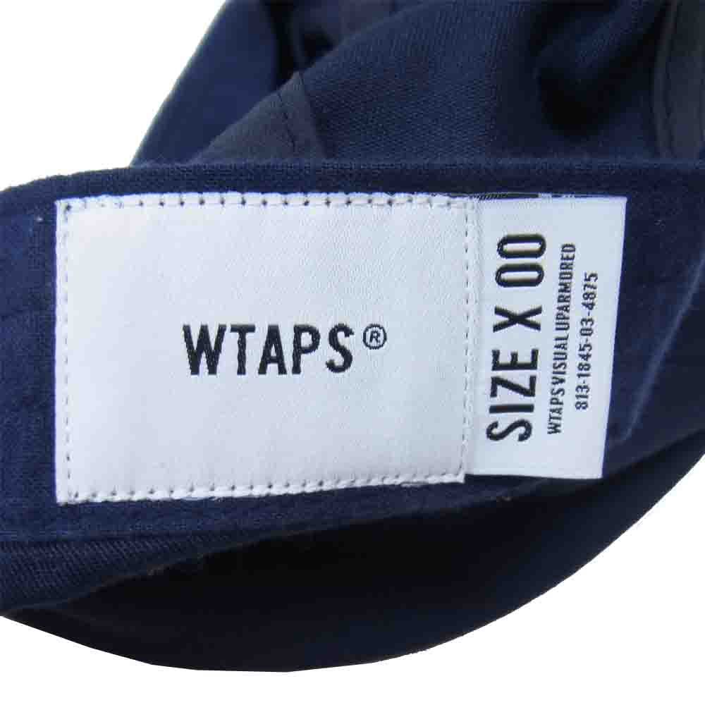 WTAPS ダブルタップス 20SS 201HCDT-HT12 MILITIA 02 CAP COPO TWILL ロゴ 刺繍 キャップ ネイビー系【中古】