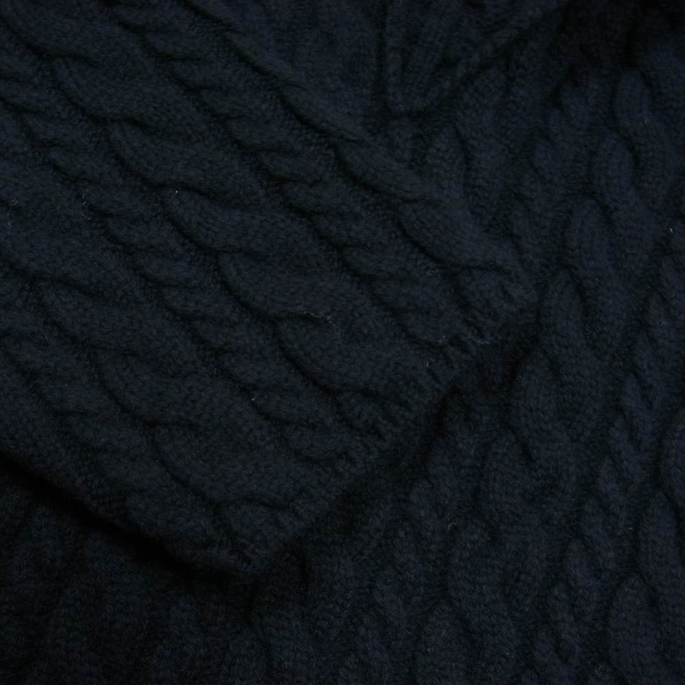BALENCIAGA バレンシアガ 19AW 583189 WOVEN SWEATER Vネック ニット ブラック系 S【美品】【中古】