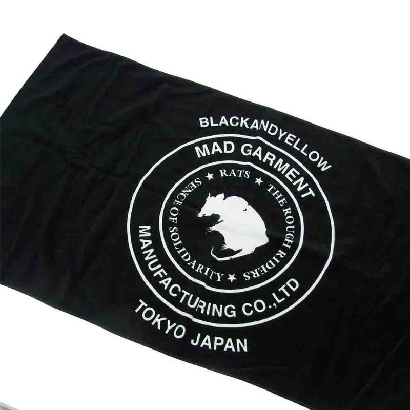 RATS ラッツ 20RA-0509 SPORTS TOWEL ロゴ バスタオル ブラック系【新古品】【未使用】【中古】