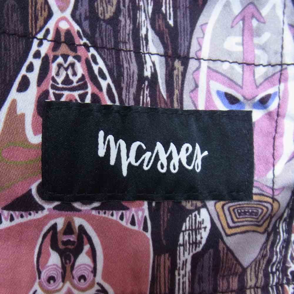 MASSES マシス SHORTS TIKI ティキ 総柄 イージー ショーツ ブラウン系 M【中古】