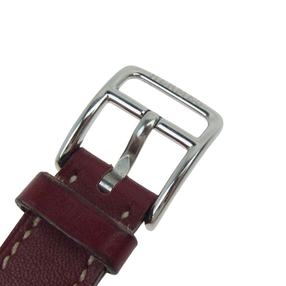 HERMES エルメス CC1.210.220/VRH1 ケープコッド ドゥブルトゥール クォーツ 時計 レッド系【中古】