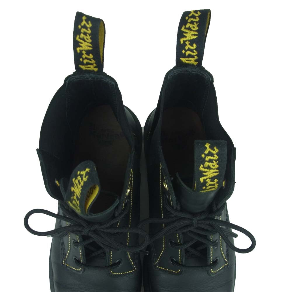 Yohji Yamamoto ヨウジヤマモト Dr.Martens ドクターマーチン 19AW AW006 HC-E04-761 6ホール サイドゴア ブーツ ブラック系 UK9【美品】【中古】
