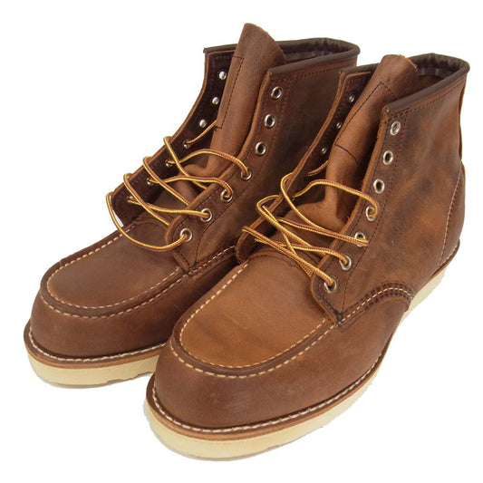 RED WING レッドウィング 8876 クラシック モックトゥ カッパーラフアンドタフ ブーツ ブラウン系 9 1/2E【新古品】【未使用】【中古】