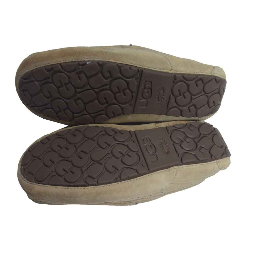 UGG アグ WHITE MOUNTAINEERING ホワイトマウンテニアリング M ASCOT WM スエード レザー モカシンシューズ ベージュ系 29㎝【中古】