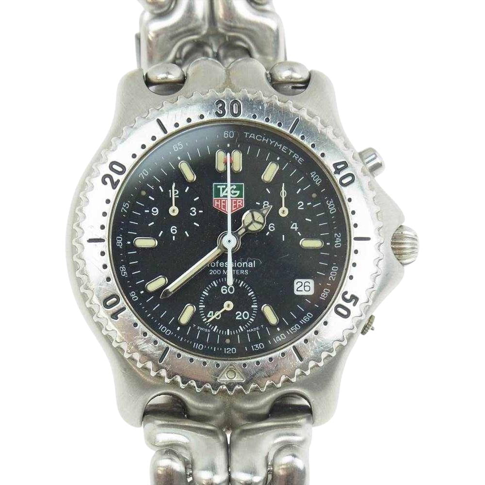 TAG HEUER タグホイヤー CG1110-0 セル クロノグラフ デイト クォーツ リストウォッチ シルバー系【中古】