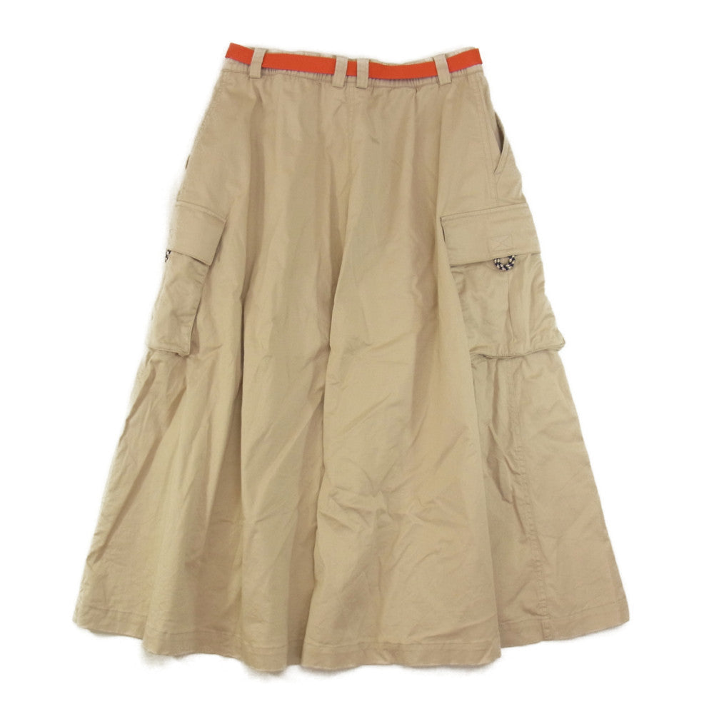 THE NORTH FACE ノースフェイス NK6NM30C W'S BUXTON CARGO FLARE SKIRT ベルト スカート ベージュ系 70【中古】