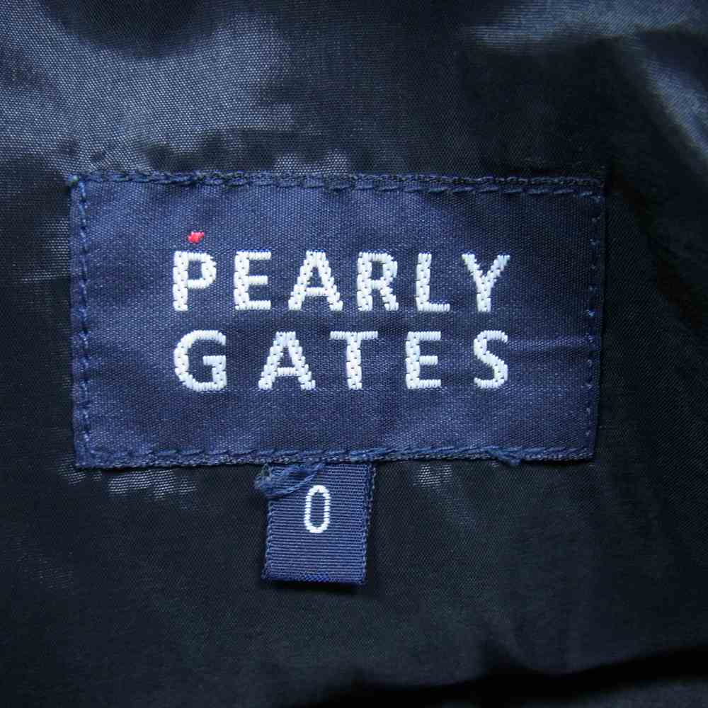 パーリーゲイツ 千鳥柄 刺繍 スカート ブラック系【中古】