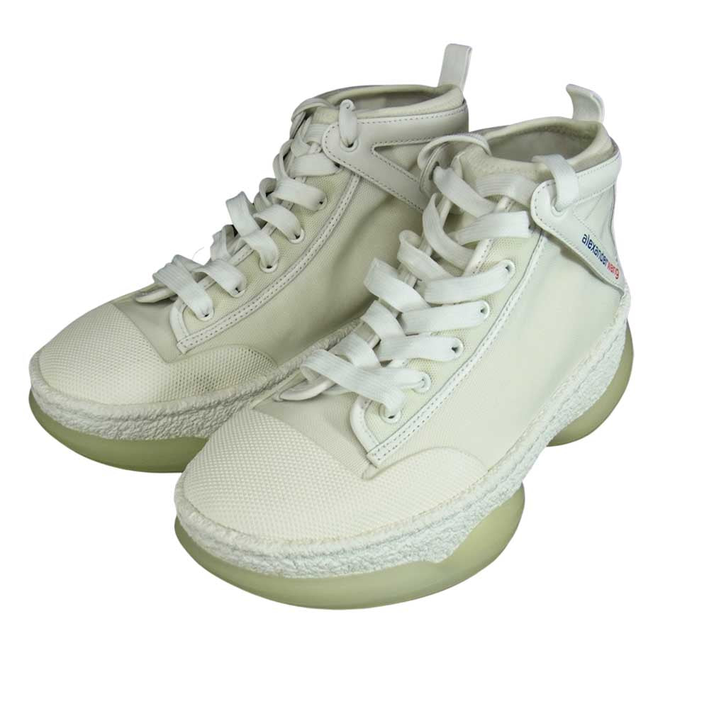Alexander Wang アレキサンダーワン A1 High-Top Sneakers ハイカット スニーカー ホワイト系 39.5【中古】