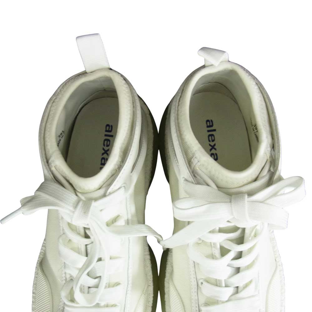 Alexander Wang アレキサンダーワン A1 High-Top Sneakers ハイカット スニーカー ホワイト系 39.5【中古】