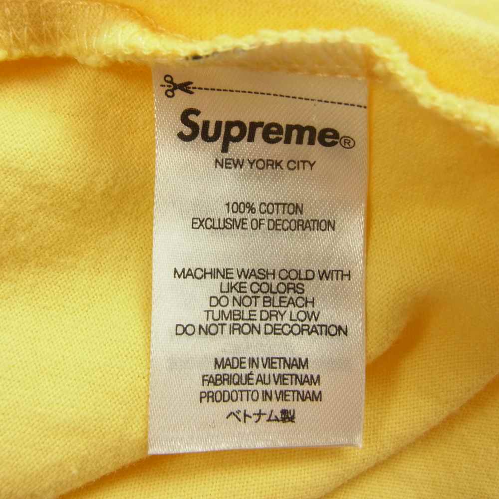 Supreme シュプリーム 22SS Small Box Tee Tee スモール ボックス Tシャツイエロー イエロー系 L【美品】【中古】