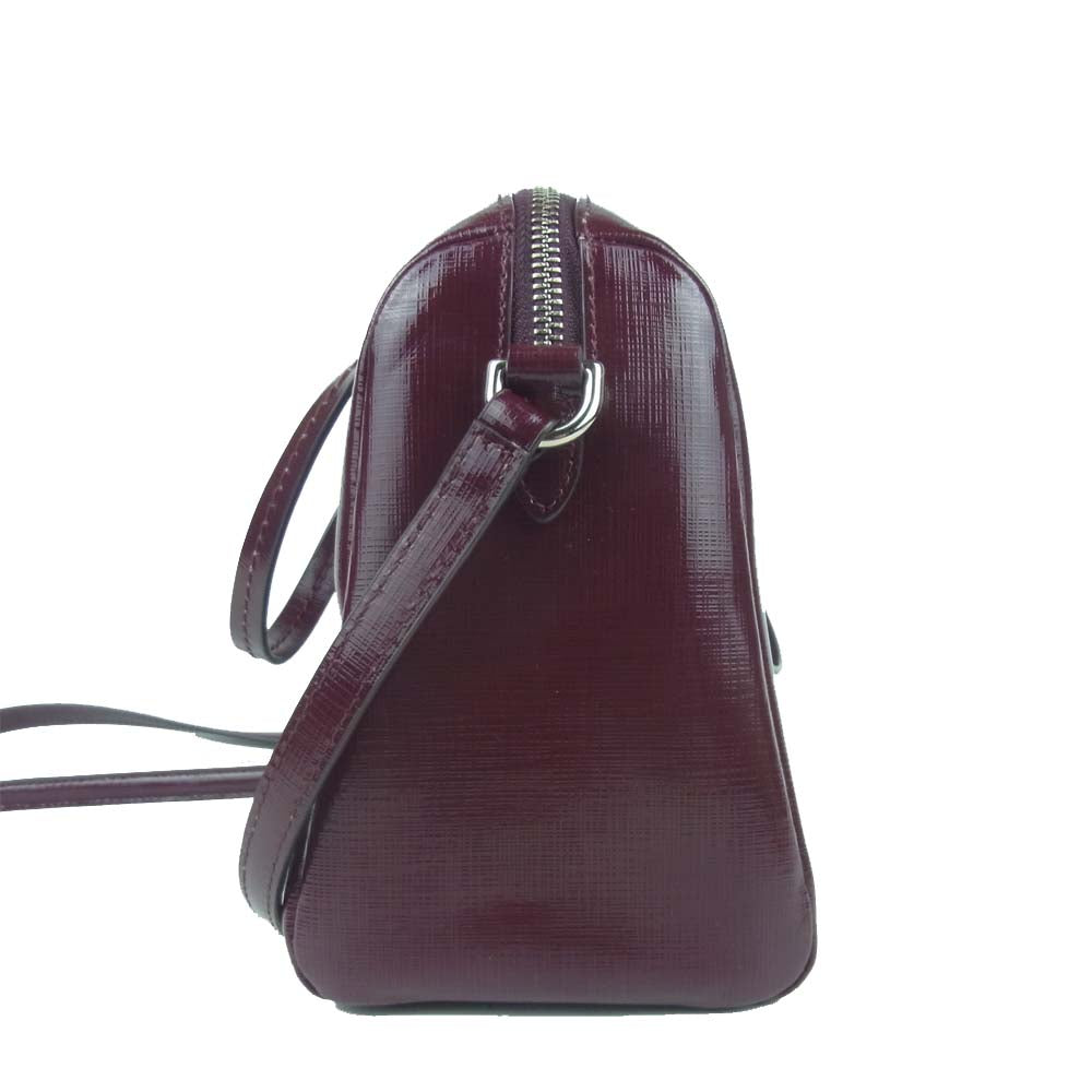 COACH コーチ ベネット ミニ サッチェル ハンド ショルダー バッグ ベトナム製 ボルドー系【中古】