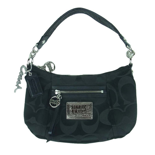 COACH コーチ F16292 シグネチャー 2WAY ハンド ショルダー バッグ 中国製 ブラック系【中古】
