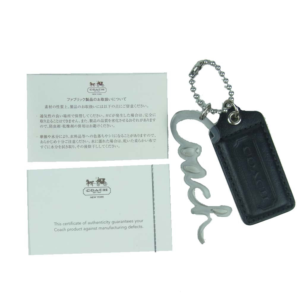 COACH コーチ F16292 シグネチャー 2WAY ハンド ショルダー バッグ 中国製 ブラック系【中古】