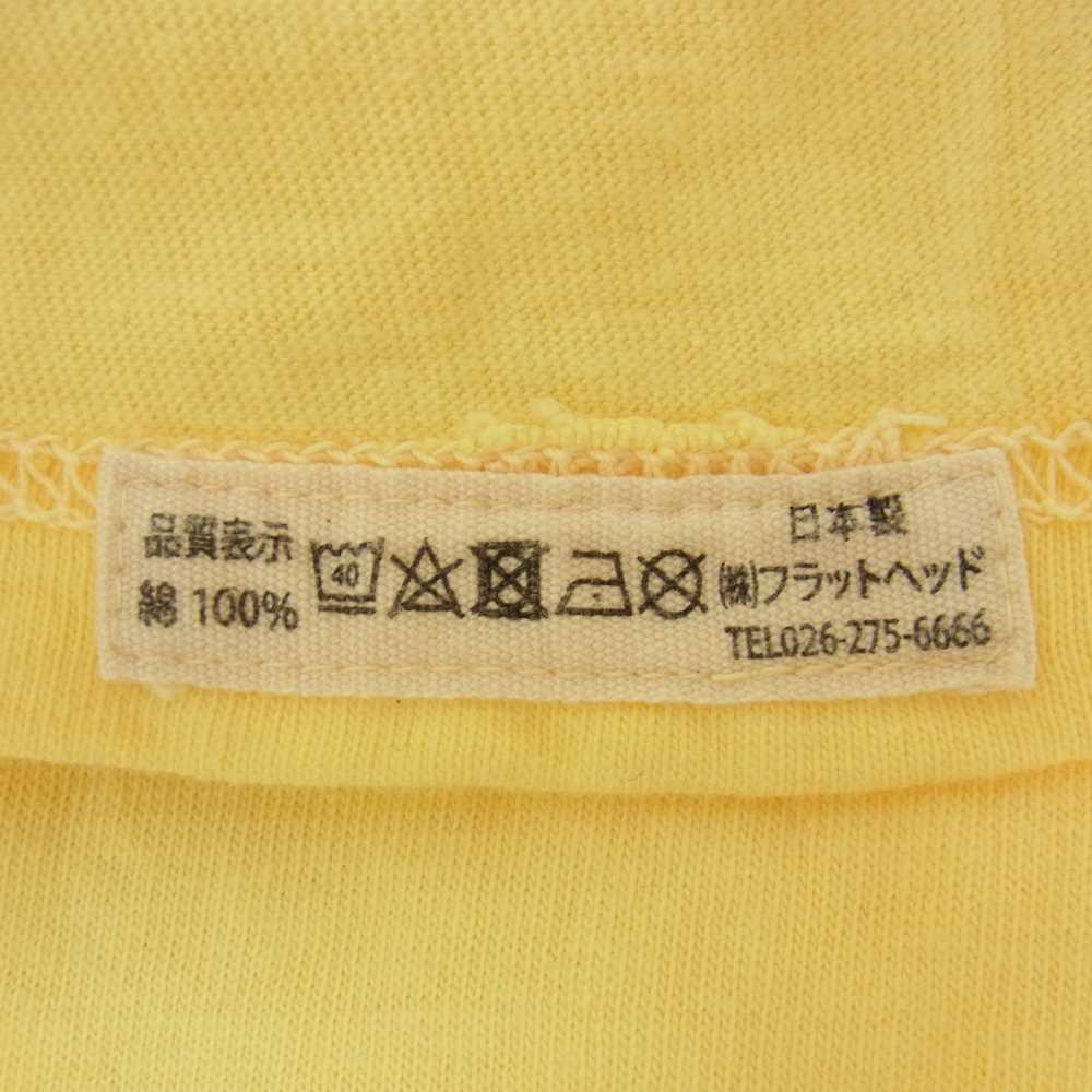 THE FLAT HEAD ザフラットヘッド プリント ショートスリーブ 半袖 Tシャツ イエロー系 S【中古】