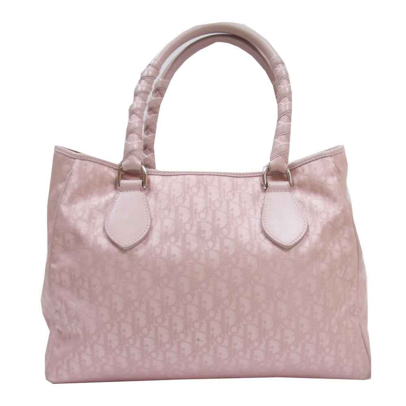 Dior ディオール 07BO1026 トロッター ハンド バッグ イタリア製 ピンク系【中古】
