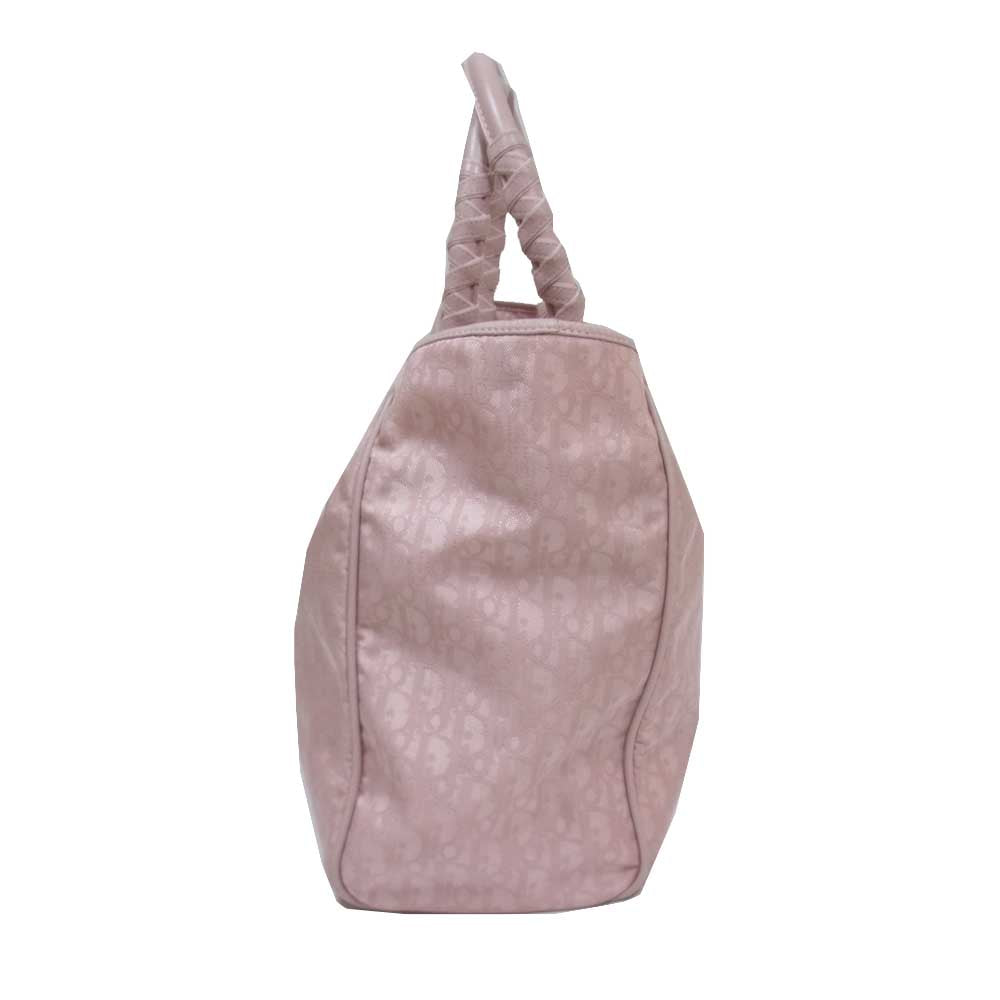 Dior ディオール 07BO1026 トロッター ハンド バッグ イタリア製 ピンク系【中古】