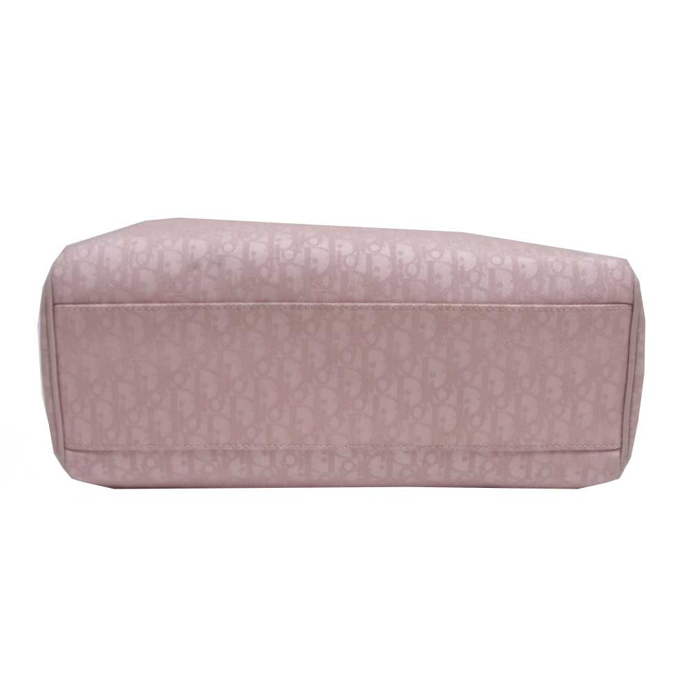 Dior ディオール 07BO1026 トロッター ハンド バッグ イタリア製 ピンク系【中古】