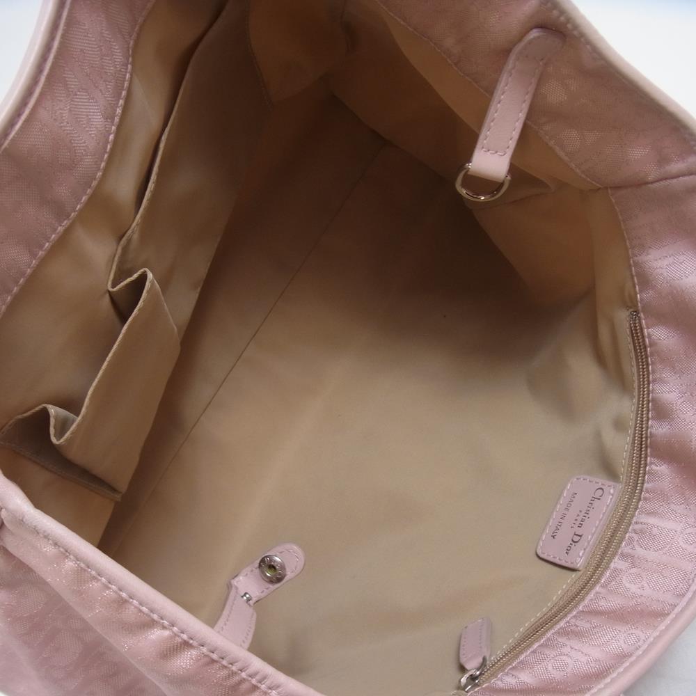 Dior ディオール 07BO1026 トロッター ハンド バッグ イタリア製 ピンク系【中古】