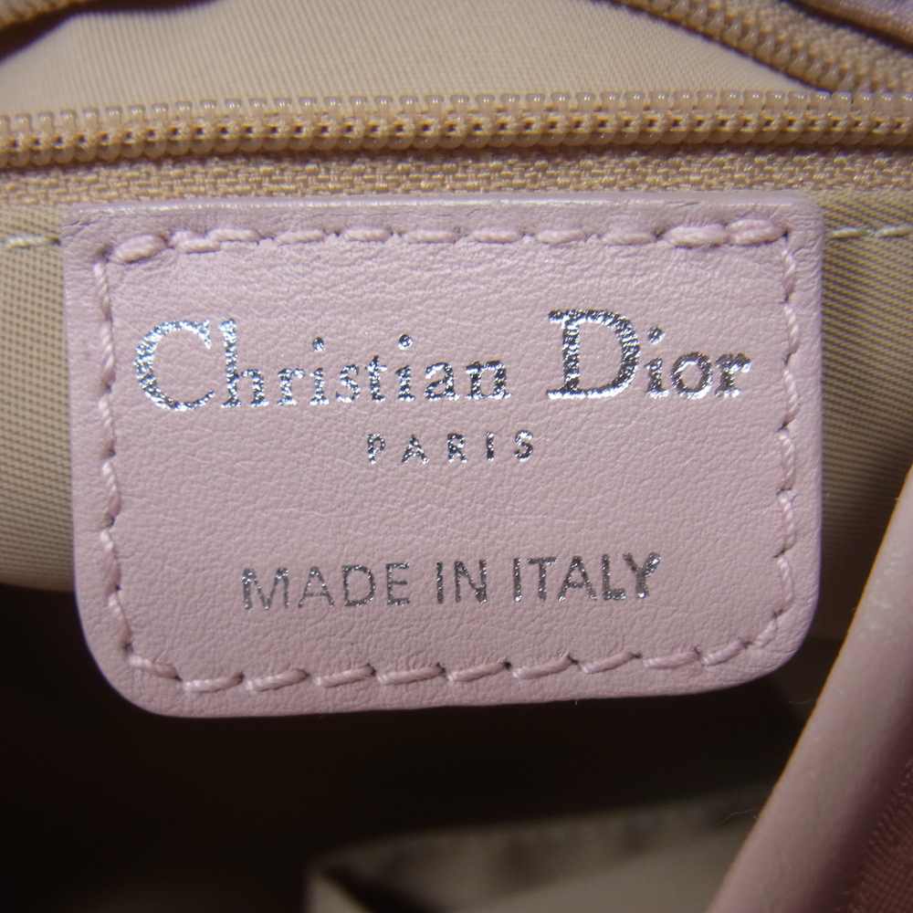 Dior ディオール 07BO1026 トロッター ハンド バッグ イタリア製 ピンク系【中古】