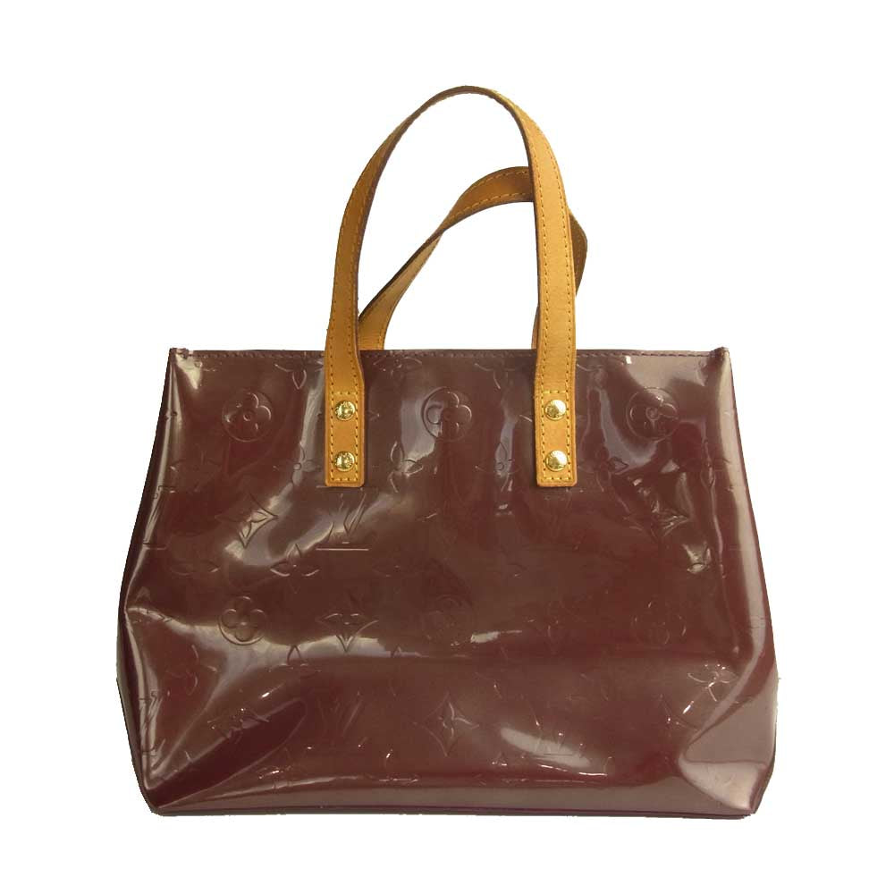 LOUIS VUITTON ルイ・ヴィトン M93578  リードPM モノグラム ヴェルニ エナメル ハンドバッグ ミニトート ワインレッド系【中古】