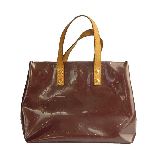 LOUIS VUITTON ルイ・ヴィトン M93578  リードPM モノグラム ヴェルニ エナメル ハンドバッグ ミニトート ワインレッド系【中古】