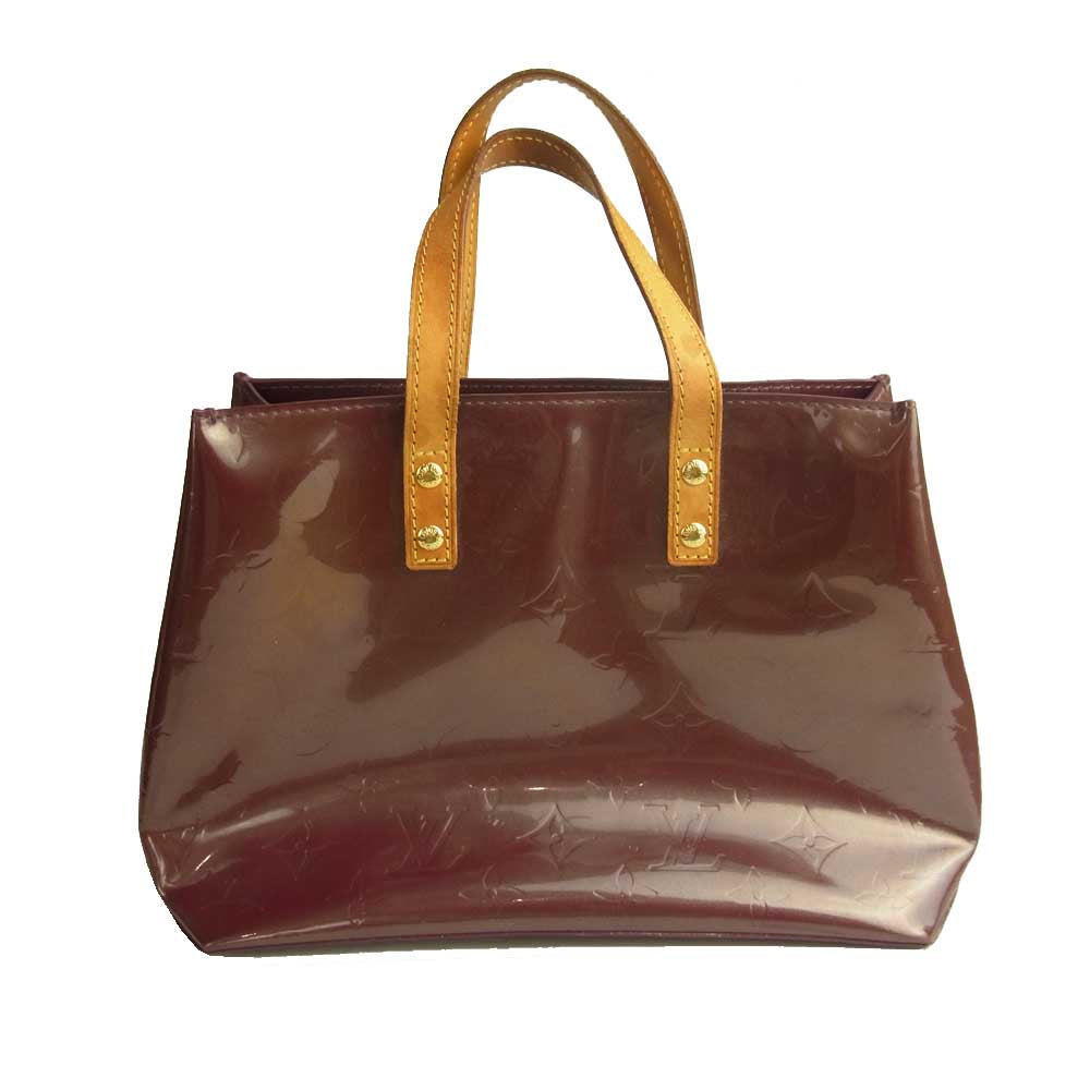 LOUIS VUITTON ルイ・ヴィトン M93578  リードPM モノグラム ヴェルニ エナメル ハンドバッグ ミニトート ワインレッド系【中古】