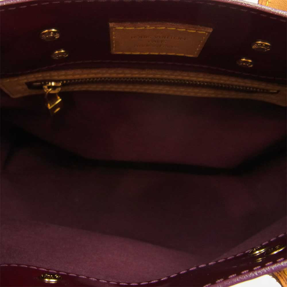LOUIS VUITTON ルイ・ヴィトン M93578  リードPM モノグラム ヴェルニ エナメル ハンドバッグ ミニトート ワインレッド系【中古】