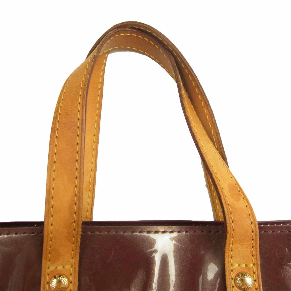 LOUIS VUITTON ルイ・ヴィトン M93578  リードPM モノグラム ヴェルニ エナメル ハンドバッグ ミニトート ワインレッド系【中古】