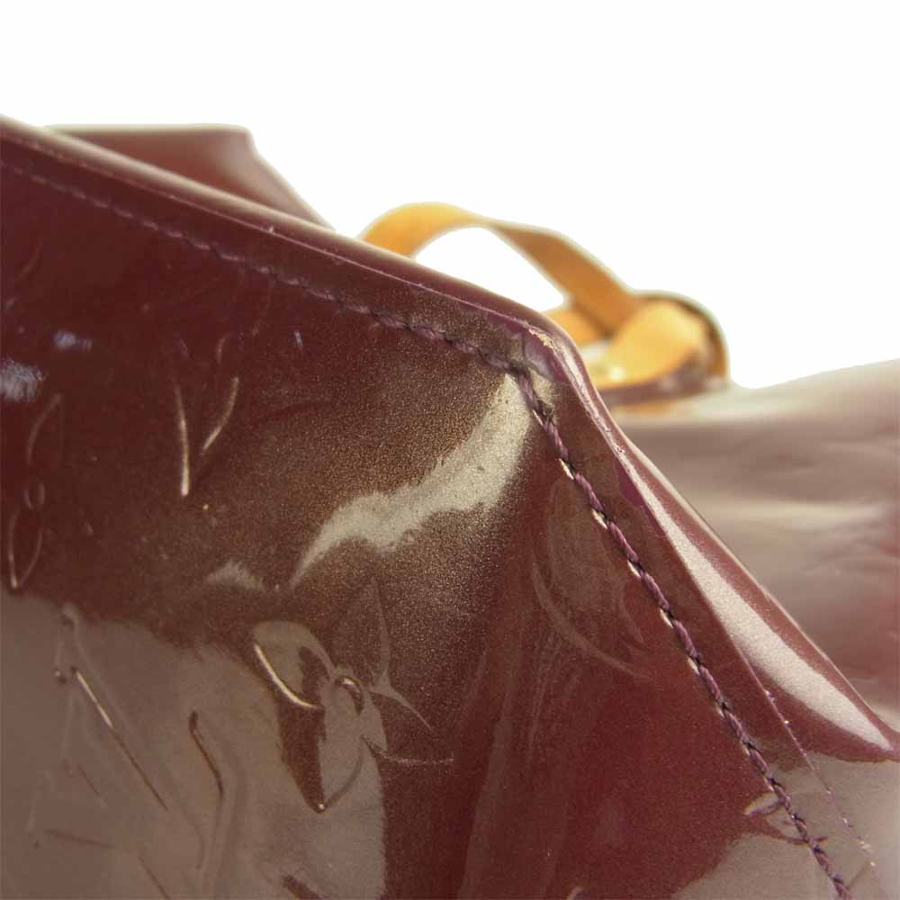 LOUIS VUITTON ルイ・ヴィトン M93578  リードPM モノグラム ヴェルニ エナメル ハンドバッグ ミニトート ワインレッド系【中古】