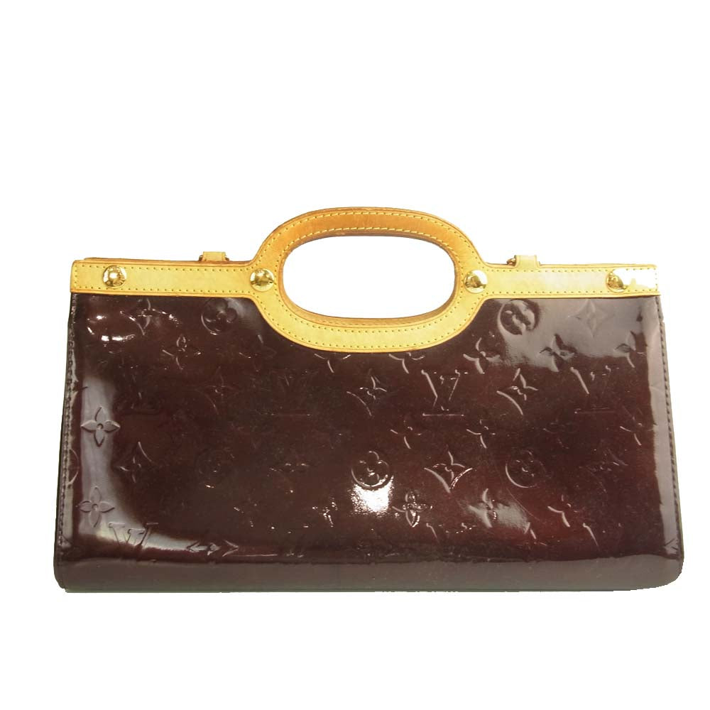 LOUIS VUITTON ルイ・ヴィトン M93569 ヴェルニ ロクスバリー ドライブ エナメル 2WAY ハンド ショルダー バッグ ワインレッド系【中古】