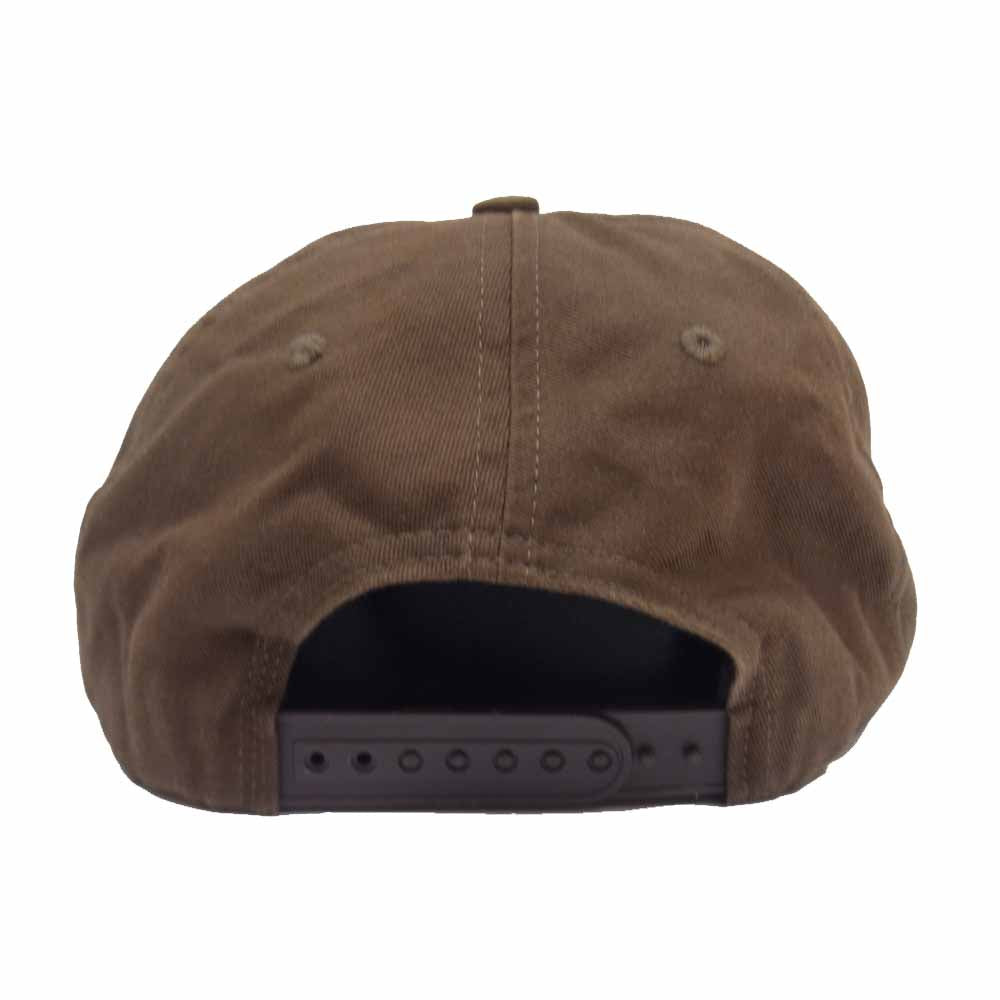 トラヴィス スコット CACTUS JACK HIGHEST IN THE 1200M HAT カクタスジャック ロゴ 刺繍 キャップ ブラウン系【中古】
