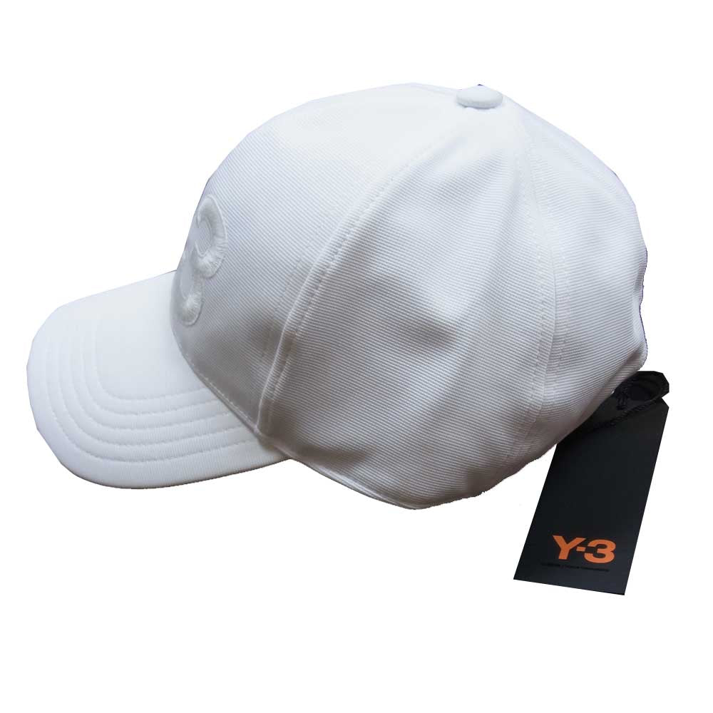 Yohji Yamamoto ヨウジヤマモト Y-3 ワイスリー DY9345 LOGO CAP ロゴ キャップ ホワイト系【新古品】【未使用】【中古】
