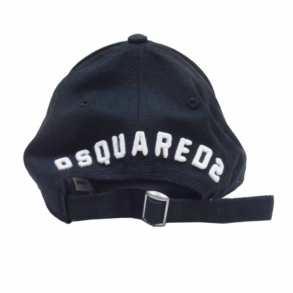 DSQUARED2 ディースクエアード ICON 刺繍 ロゴ キャップ ブラック系【中古】