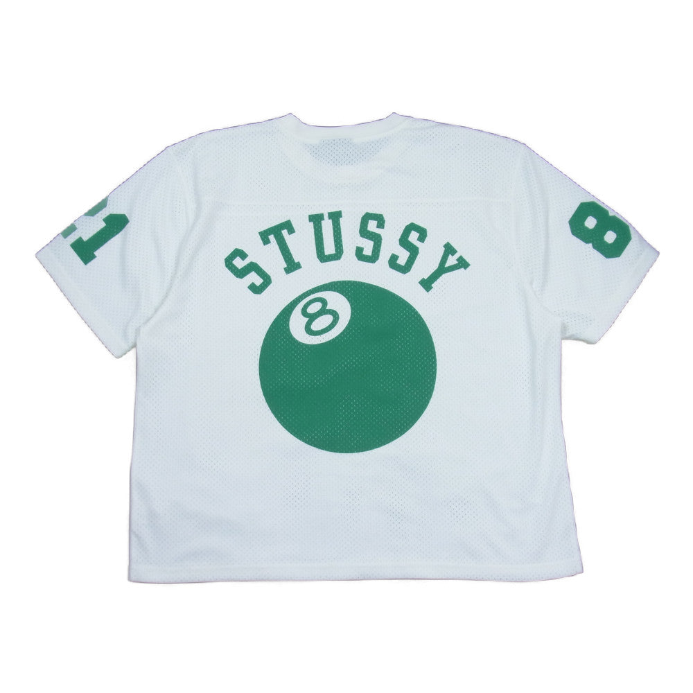STUSSY ステューシー Mesh Footboll Jersey メッシュ フットボール ジャージTシャツ ホワイト系 L【中古】