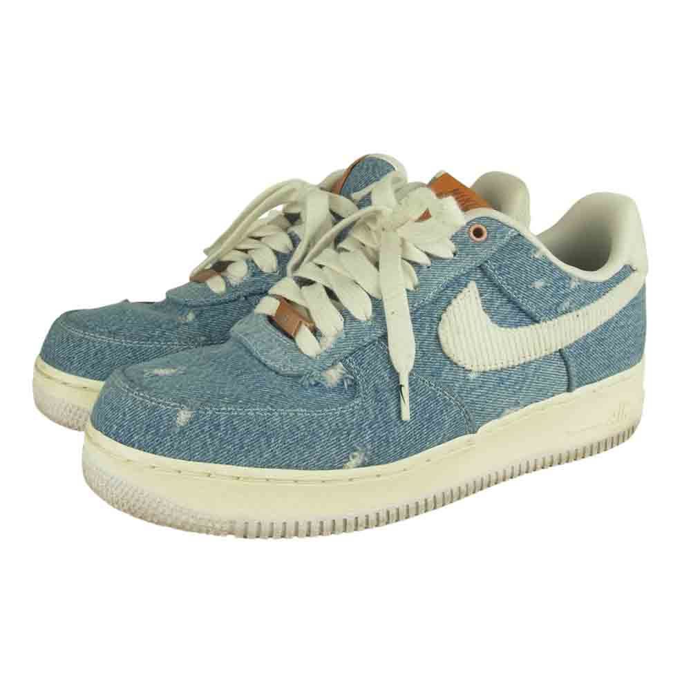 NIKE ナイキ CI5766-994 × Levi's リーバイス Air Force 1 Low By You White Denim エアフォース ロー バイユー ダメージ デニム スニーカー インディゴブルー系 27㎝【中古】