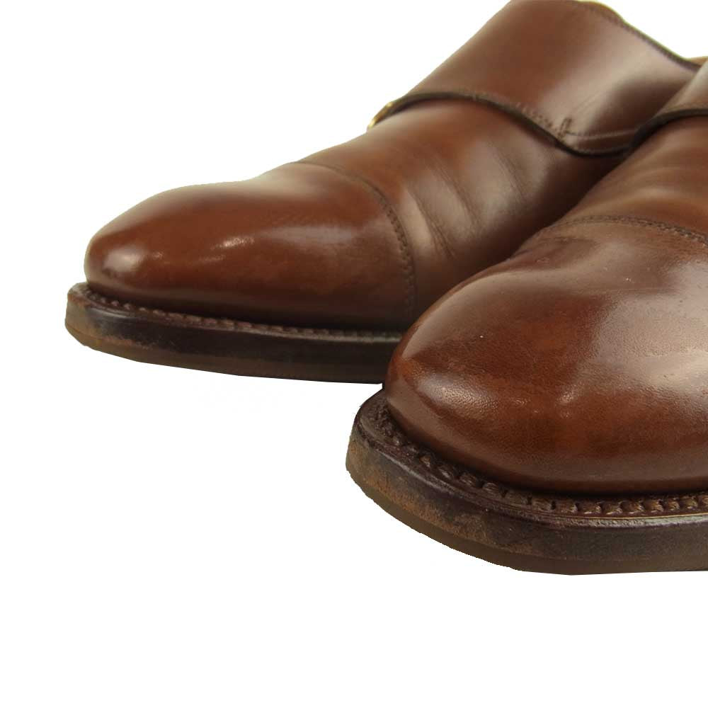 アルバラデホ 6420 1016 ダブルモンク レザー ドレスシューズ ブラウン系 41【中古】