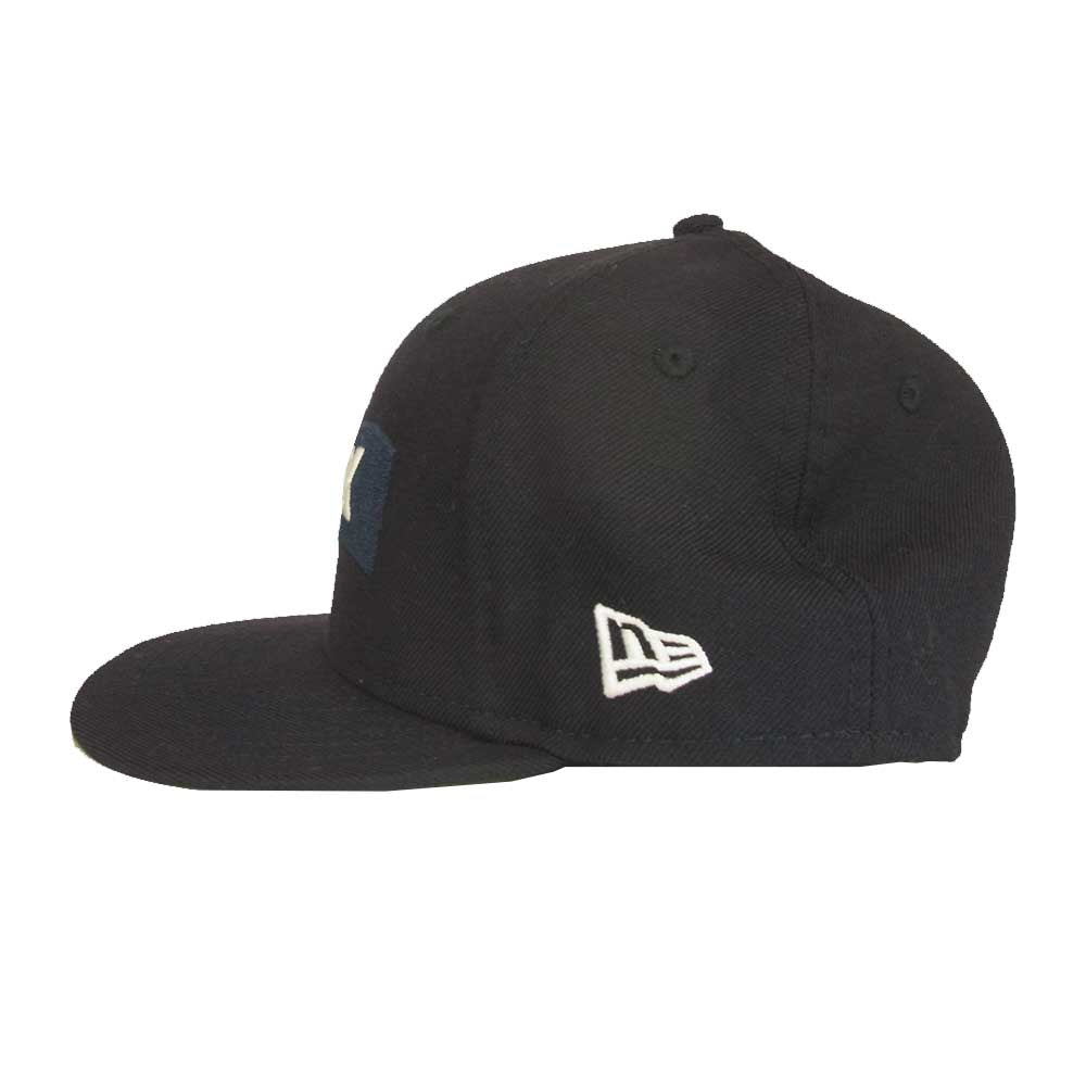 GOD SELECTION XXX ゴッドセレクション ×NEW ERA ニューエラ XXX ロゴ ベースボール キャップ ブラック系 56.8cm程【中古】
