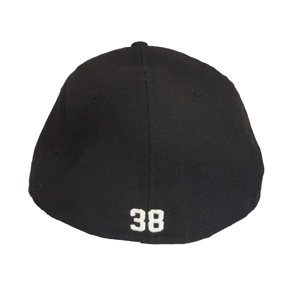 GOD SELECTION XXX ゴッドセレクション ×NEW ERA ニューエラ XXX ロゴ ベースボール キャップ ブラック系 56.8cm程【中古】