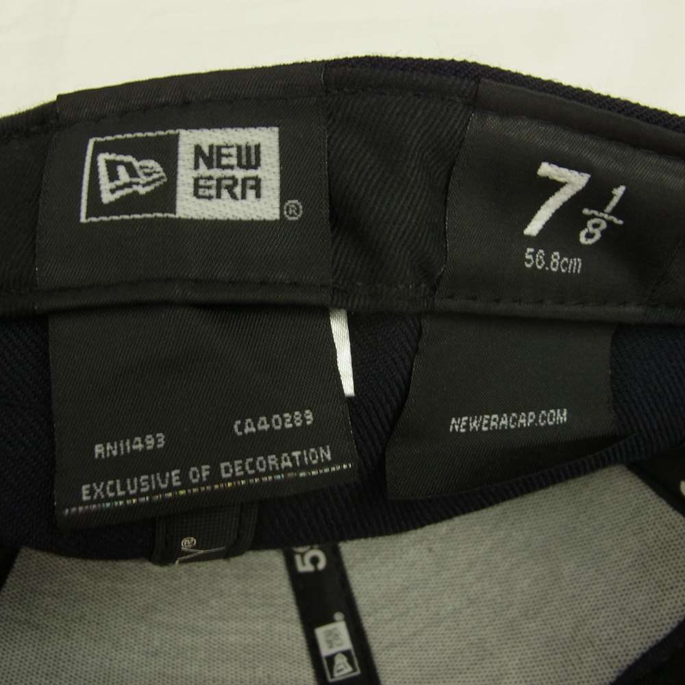 GOD SELECTION XXX ゴッドセレクション ×NEW ERA ニューエラ XXX ロゴ ベースボール キャップ ブラック系 56.8cm程【中古】