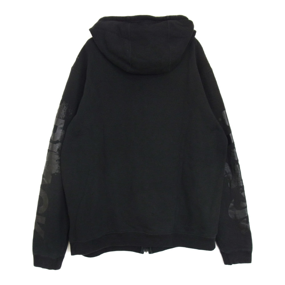 COMME des GARCONS コムデギャルソン BLACK × NIKE ナイキ 1B-T106 ジップ パーカー ブラック系 XXL【中古】