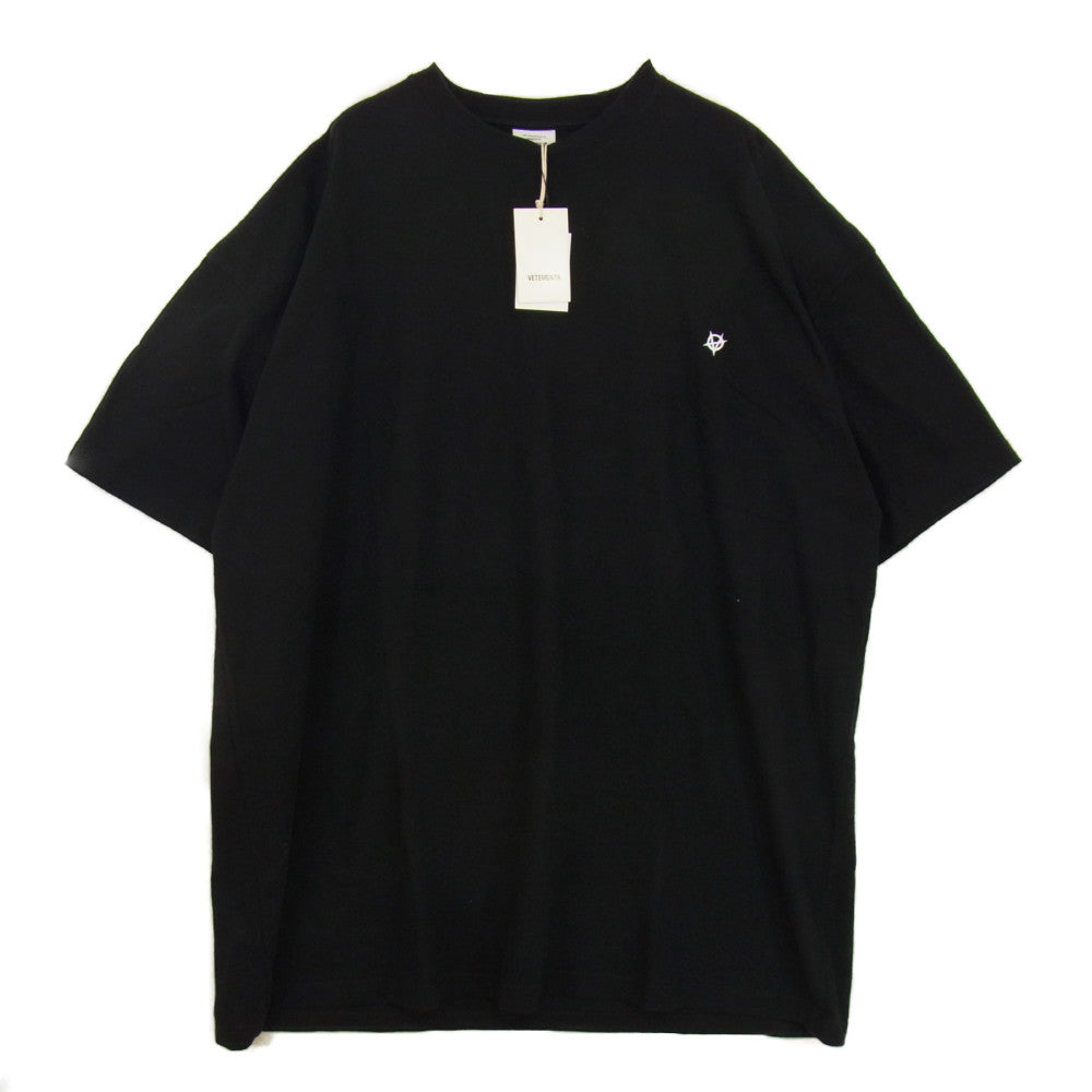 VETEMENTS ヴェトモン UAH20TR923 アナーキー プリント オーバー Tシャツ ブラック系 XL【中古】