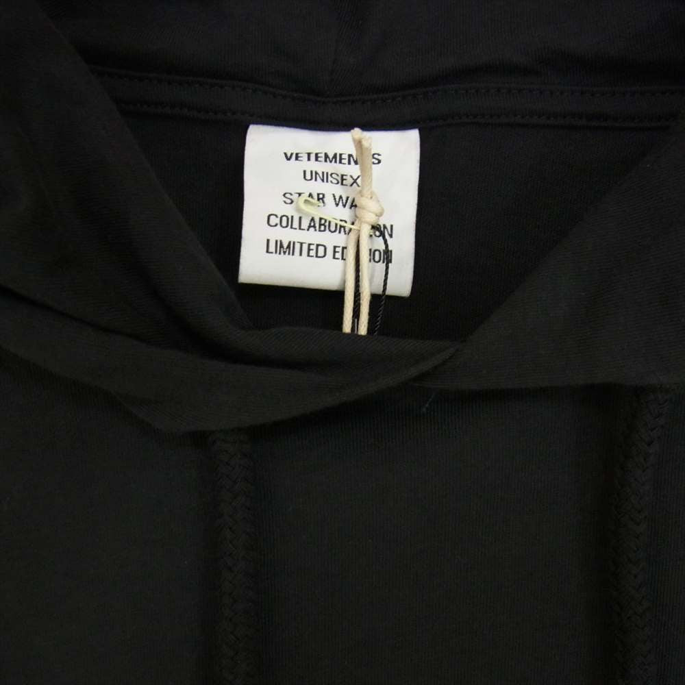VETEMENTS ヴェトモン 20AW USW21LS019 × STAR WARS スターウォーズ ポスター プリント パーカー ブラック系 XL【中古】